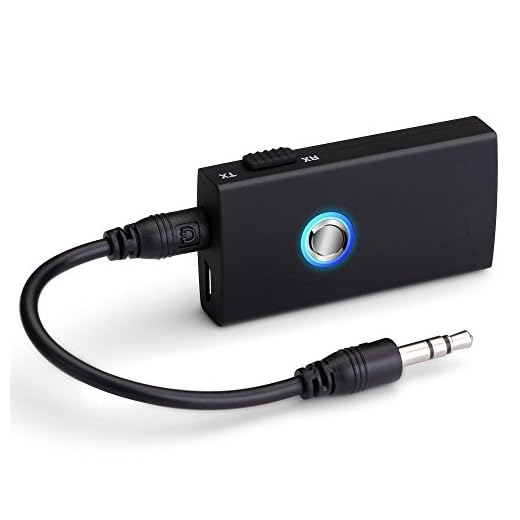 Bluetooth Transmitter/Receiver, 2-in-1 Wireless Bluetooth Adapter/Stereo Output/Just Need Connect to 3.5mm AUX Cord on The TV,Speaker,PC, iPhone, iPod, iPad, Tablets, MP3 Player Or Car