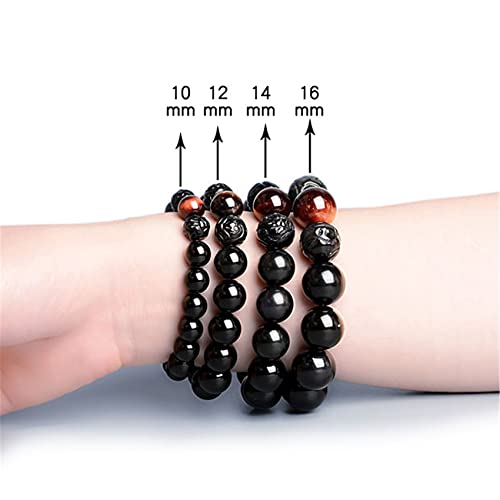 Obsidienne noire et double Piyao : oubliez le stress grâce à ce talisman de protection 14mm - 7