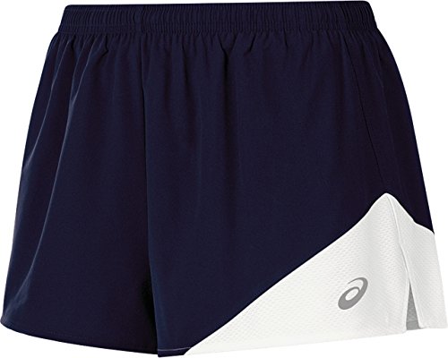ASICS Women's Gunlap 1/2 Split Shorts, Navy/White, X-Large