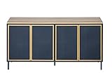 Sideboard Buffet Cabinet, Kitchen Storage Cabinet Console Televison Table with Pop-up Doors for Livi