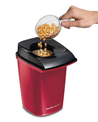 Hamilton-Beach-Electric-Hot-Air-Popcorn-Popper-Healthy-Snack-Makes-up-to-18-Cups-Red-73400 Hamilton Beach Electric Hot Air Popcorn Popper Healthy Snack Makes up to 18 Cups Red 73400