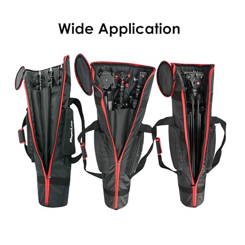 MagicLine Tripod Carrying Case Bag 33.5x7.9x7.9inch, with 2 Outer Pockets+1 Inner Pocket+3 Inner Compartments, Padded Carry Case for Light Stands,Mic Stands,Tripods,Monopods by MagicLine - Used condition - Image 4