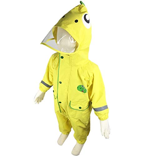 Poncho pour Enfants 3-9Years Jumpersuit Imperméable De l'enfant Imperméable Imperméable Imperméable À Capuche d'une Pièce Imperméable Poisson-Pluie Bébé