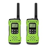 Motorola Solutions, Portable FRS, T600_H2O, Talkabout, Two Way Radios Waterproof Walkie Talkie Emergency Preparedness, Rechargeable, 22 Channel, 35 Mile, Green, 2 Pack
