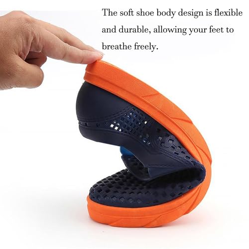 Men's Cutout Flats Slip-On Shoes Comfort Breathable Non Slip Casual Sandals Outdoor Nursing Beach Walking Shoes4