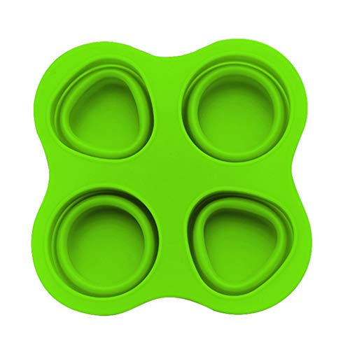 JYC/Under 10| Silicone Folding Baby Food Storage Containers Lid Reusable Mold Freezer Tray