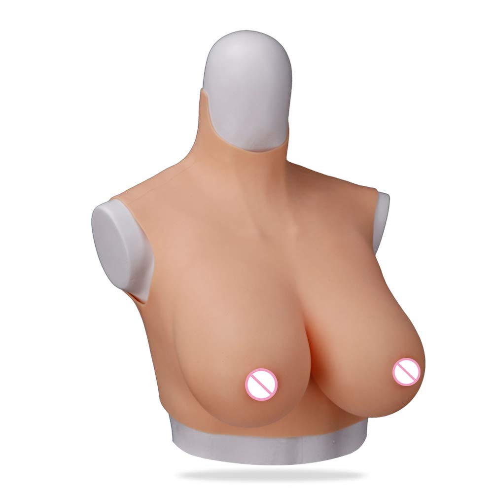 6th Generation Silicone Breastplate B-H CUP Enhancement Breast Forms for Crossdressing Drag