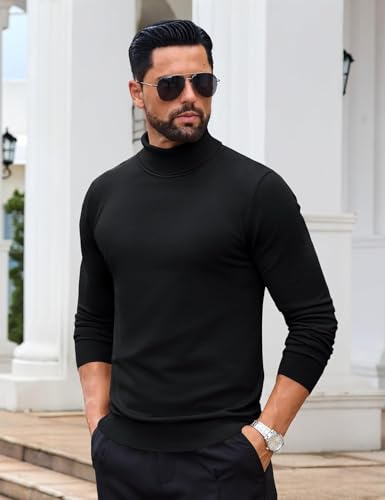Image of DENIMHOLIC Cotton Turltle Neck Sweater for Man, high Neck Sweater Winter wear for Men Sweaters for Men Winter
