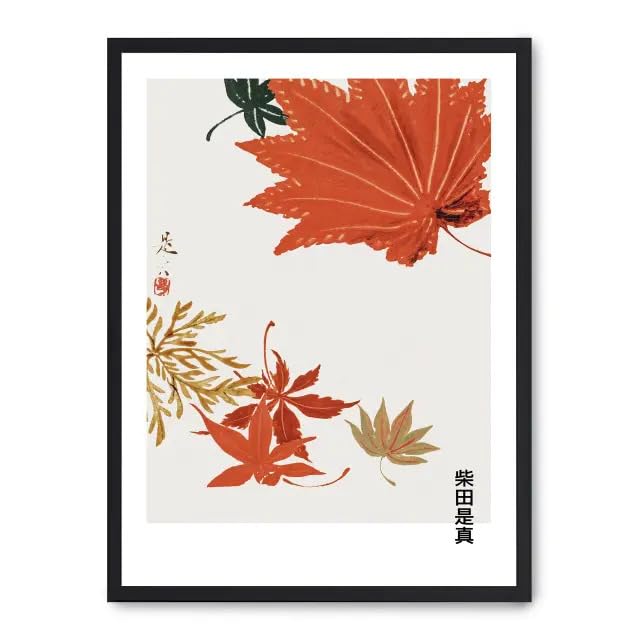 Tableau Autumn Leaves : une déco murale salon chaleureuse aux couleurs d'automne