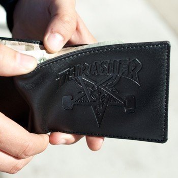 Thrasher Skategoat Leather Wallet [Black]3