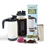 My Mason Makes - Cold Brew Coffee Maker Kit - Make Great Iced Coffee or Tea at Home - Professional...