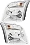 For Ford Transit Connect Headlights Lamps Set 2010 2011 2012 2013 Halogen Driver and Passenger Side