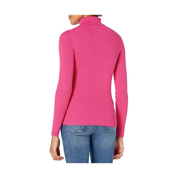 Amazon-Essentials-Womens-Slim-fit-Lightweight-Long-Sleeve-Turtleneck-Sweater Amazon Essentials Women's Slim-Fit Lightweight Long-Sleeve Turtleneck Sweater, Bright Pink, Small