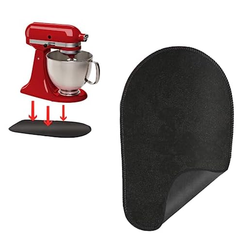 Alfombrilla Compatible con KitchenAid Batidora Amasadora 4,3L-4,8L,Almohadilla Deslizante Para Kitchen Aid Artisan Robot de Cocina,Heavy Duty de KitchenAid Accesorios Facilitar el movimiento Batidora