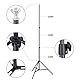 UNIDEAL Hintergrund Ständer 2 x 2M, Verstellbarer Hintergrund Stützsystem Satz, greenscreen ständer, fotohintergrund ständer, Hintergrundgestell mit 4 Stück ederzwingen für Fotografie Video Porträt.