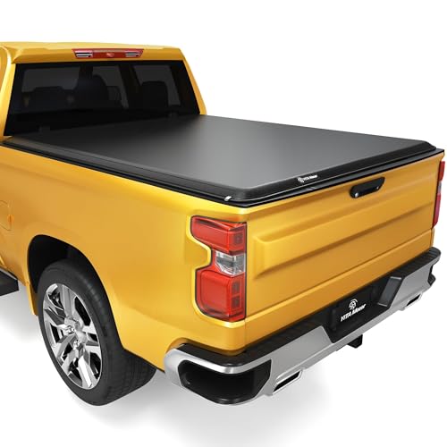 YITAMOTOR Soft Roll Up Truck Bed Tonneau Cover Compatible with 2019-2025 Chevy Silverado/ GMC Sierra 1500 New Body Style, Fleetside 6.6 ft Bed 6'7" Soft Roll Up 2019-2025 1500 new body