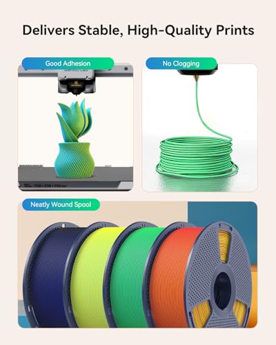 Image of SUNLU Dual Color Matte PLA Filament 1.75mm, 1KG (2.2LBS), Red Blue | Smooth Matte Finish, Less Brittle, Dual Color Appearance from Different Angles, 3D Printer Filament