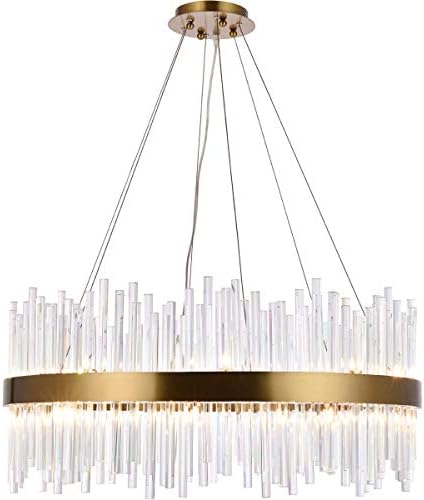 Elegant Lighting Dallas 18-Light Crystal & Metal Chandelier in Gold