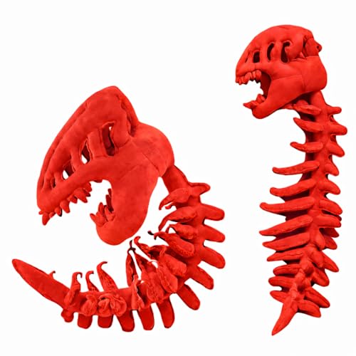 Image of TechMax Solution Realistic Spinosaurus Skull Mask, Plush Dinosaur Hood Costume for Halloween Cosplay Party