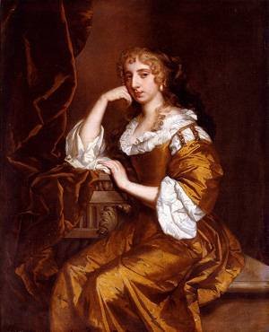 Peinture à l'huile portrait de Mrs Charles Bertie tableau sur toile Sir Peter Lely 30x36 pouces