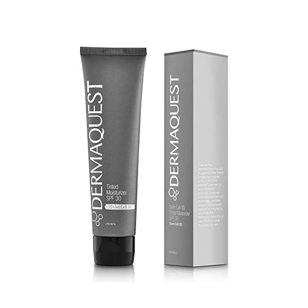 DermaQuest Stem Cell 3D Anti-aging Tinted Moisturizer SPF 30 - Facial Moisturizer Sunscreen with Botanical Stem Cells, Peptides and Antioxidants - Broad Spectrum Protection (2oz)