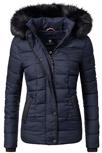 Preisvergleich Produktbild Marikoo Damen Winter Jacke Steppjacke Unique Blau Gr. L