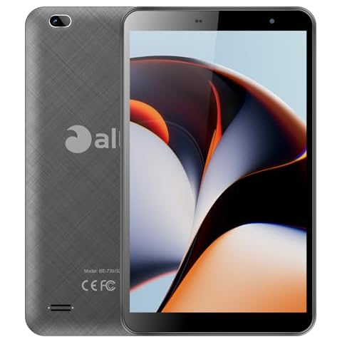 SAIWAN Tablet 7 inch Android OS,3G LTE WiFi 6,1024x600 HD IPS Display,1GB RAM 16GB ROM, Quad Core Processor, Dual Camera,Bluetooth 4.2, Portable Tablet PC(Gray) Cover