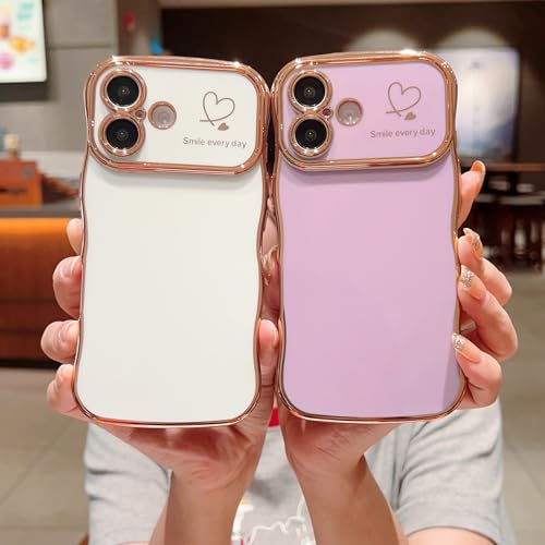 IDweel Luxury Cute Slim Durable for iPhone 17 for Women Girls, Purple - image 8