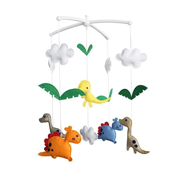 Baby Toys Healthy Nonwovens Infant Musical Toy Crib Mobile Bell Cartoon Dinosaur Type Crib Bedding And Baby Bedding
