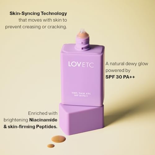 Image of Radiant Glow Hydrating Skin Tint SPF 30 PA++, Light Medium 30ml | 3-in-1 Makeup, Skincare & Suncare, No Creasing, Caking or Cracking, with Niacinamide, Peptide & Marula Oil