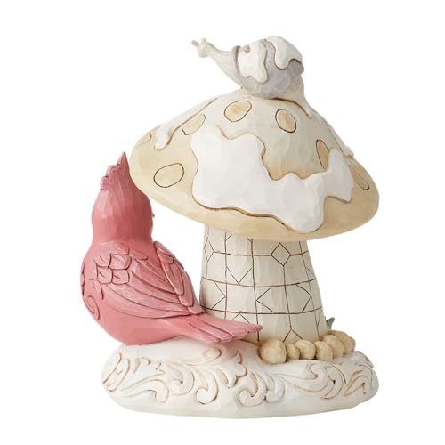 Enesco Jim Shore Mushroom House With Cardinal Figurine, Multicolor, 6.75 In H X 4.25 In W X 4.75 In D - Image 2