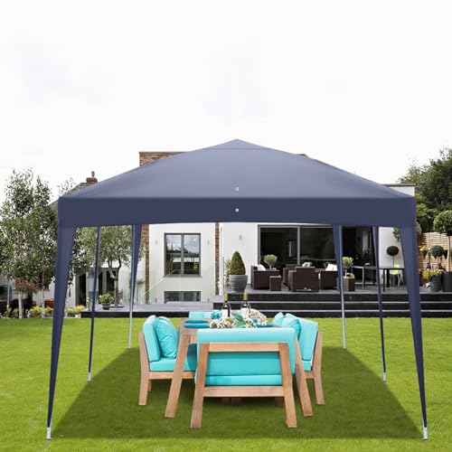 Carpa plegable impermeable azul 3x6 m para camping miniatura 7