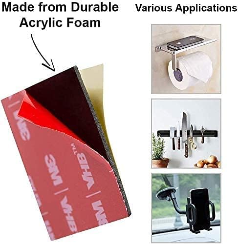 CANOPUS 3M Number Plate Sticky Pads Heavy Duty, 3M VHB Pads 5952 (8-PCs 25mm x 75mm) Waterproof Sticky Pads, Double Sided Adhesive Pads for License Plate Holder, Home Decor, Number Plate Adhesive Pads