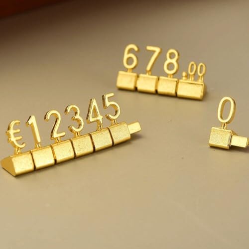 Etiqueta de precio cubo contador ajustable 3D para comercio minorista y estantes 7