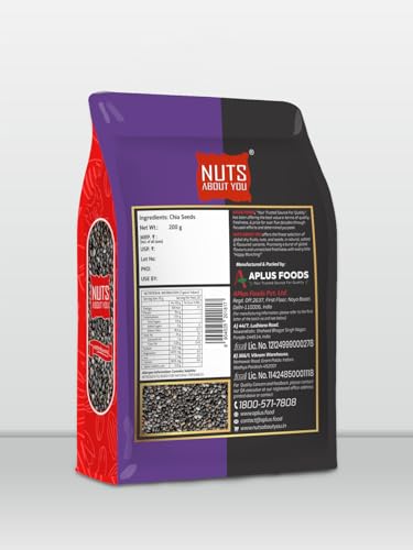 Image of Nuts About You CHIA Seeds, 200 g | Raw | Premium | 100% Natural | Diet Food