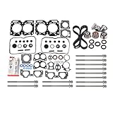 MPLUS Head Gasket Bolt Set & Timing Belt Kit fits For Subaru 1999-2005 Forester 2.5L, 1999-2005 Impreza 2.5L, 2000-2005 Legacy 2.5L, 2000-2005 Outback 2.5L, 2003-2005 Baja 2.5L