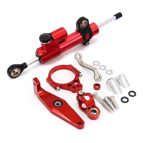�X�e�A�����O�X�^�r���C�U�[ Compatible With Yamaha For MT09 For SP 2021 2022 2023 �I�[�g�o�C�X�e�A�����O�X�^�r���C�Y�_���p�[�n���h���o�[�X�^�r���C�U�[�u���P�b�g�A�N�Z�T���[�ƌ݊�������(Red)