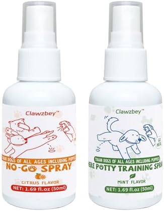 Dog Potty Spray Set, No-Go Spray & Potty Training Spray, Puppy Es...