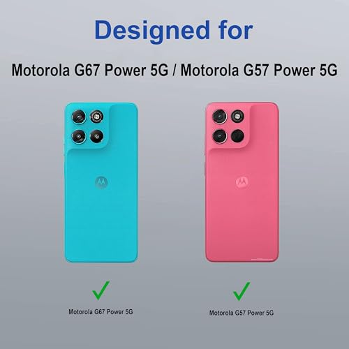 Image of Zapcase Back Case Cover for Motorola G67 Power 5G | Magnetic Case with Built-in Metal Ring | Supports MagSafe Charger, Wallet & Car Mount | Shockproof Hybrid PC + TPU | Blue