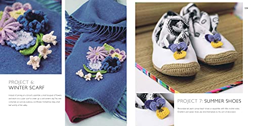 100 Flowers to Knit & Crochet: A collection of beautiful blooms for embellishing clothes, accessories, cushionsand throws - Image 13