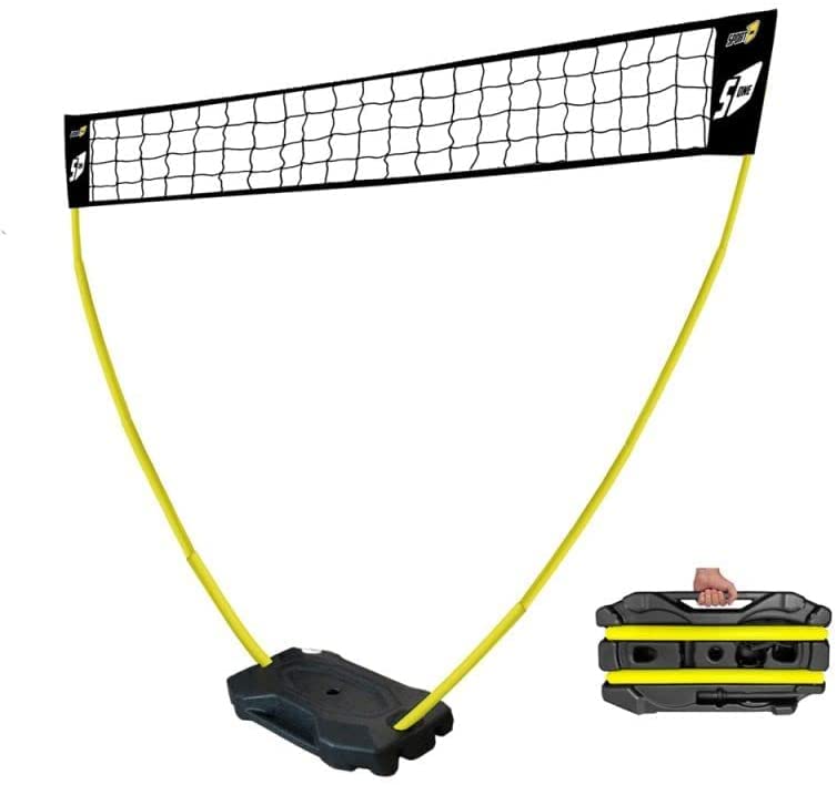 Rete Da Pallavolo Professionale per Giardino Con Pali Alta 225 Cm Portatile per Bambini e Adulti Regolabile Da Beach Volley, Soccer, Racchettoni, Tennis