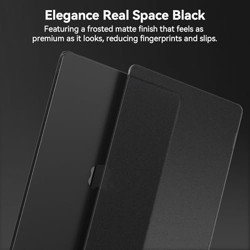 Image of EooCoo Compatible with MacBook Air 13 inch Case M5 2026-2022 M4 M3 M2 A3449 A3240 A3113 A2681, 100% Match Official Color, Upgrade Matte, Dent & Scratch Protection Hard Shell for Mac Air 13.6, Black