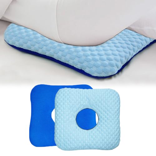 Image of Anti-Bedsore Cushion, Donut Pillows, Pressure Ulcer Cushions, Pillow Tailbone Pain Relief Mat, Soft Pad of Bed Sores for Seniors,Post-Surgery,Pregnant,Hemorrhoids(Blue Pack of 1)