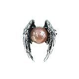 Generico Anello REGOLABILE in pietra dura naturale cristalloterapia energia minerali (ALI DI ANGELO - AGATA SAKURA)