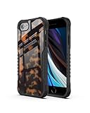 CUCEOO Classic Tortoiseshell Design Compatible with iPhone SE 2022/3rd/2020/2rd,iPhone 8/7/6 Case for Shockproof Acrylic Back Panel and Elastic Soft TPU Frame Protective for Phone Case