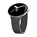 HASDON Metal Magnetic Band Compatible with Google Pixel Watch Band for Women Men, Stainless Steel Mesh Adjustable Strap Wristband Loop Replacement for Google Pixel Watch, Black