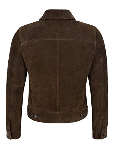 Veste en cuir véritable trucker pour femmes l'authenticité d'un daim 1680 unique