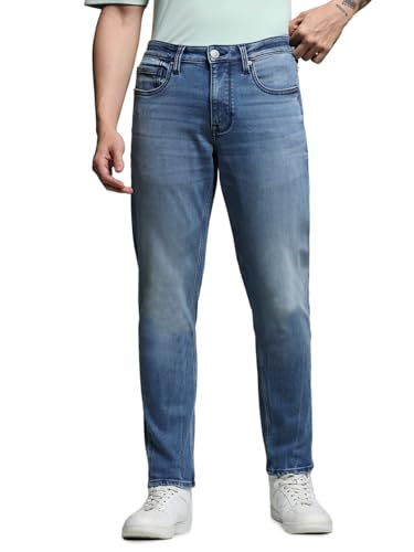 Image of JACK & JONES Men's Slim Fit Jeans | Mid Rise | Jeans for Men