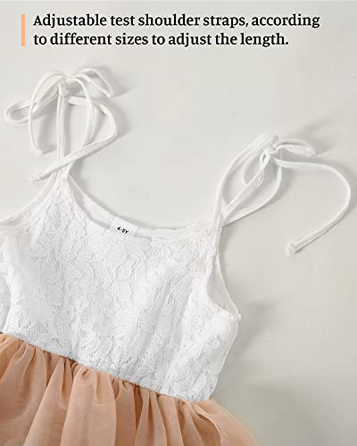 Deefant Girls Flower Floral Lace Sleeveless Tutu  Maxi Layered Dress Kids Tulle Wedding Party Gown Size 2-11 #TOP1