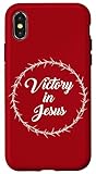 Photo Gallery victory in jesus – passover easter crown thorns praise red custodia per iphone x/xs Photo Gallery victory in jesus – passover easter crown thorns praise red custodia per iphone x/xs